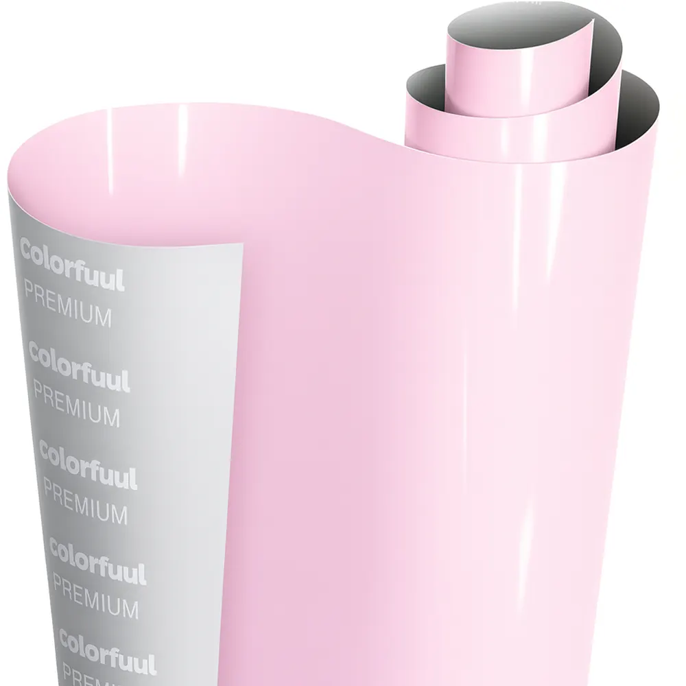 Rolka winylowa z błyszczącym różowym foliowaniem samochodowym