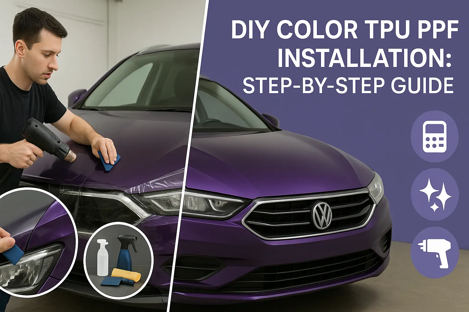 Samodzielna instalacja kolorowego TPU PPF