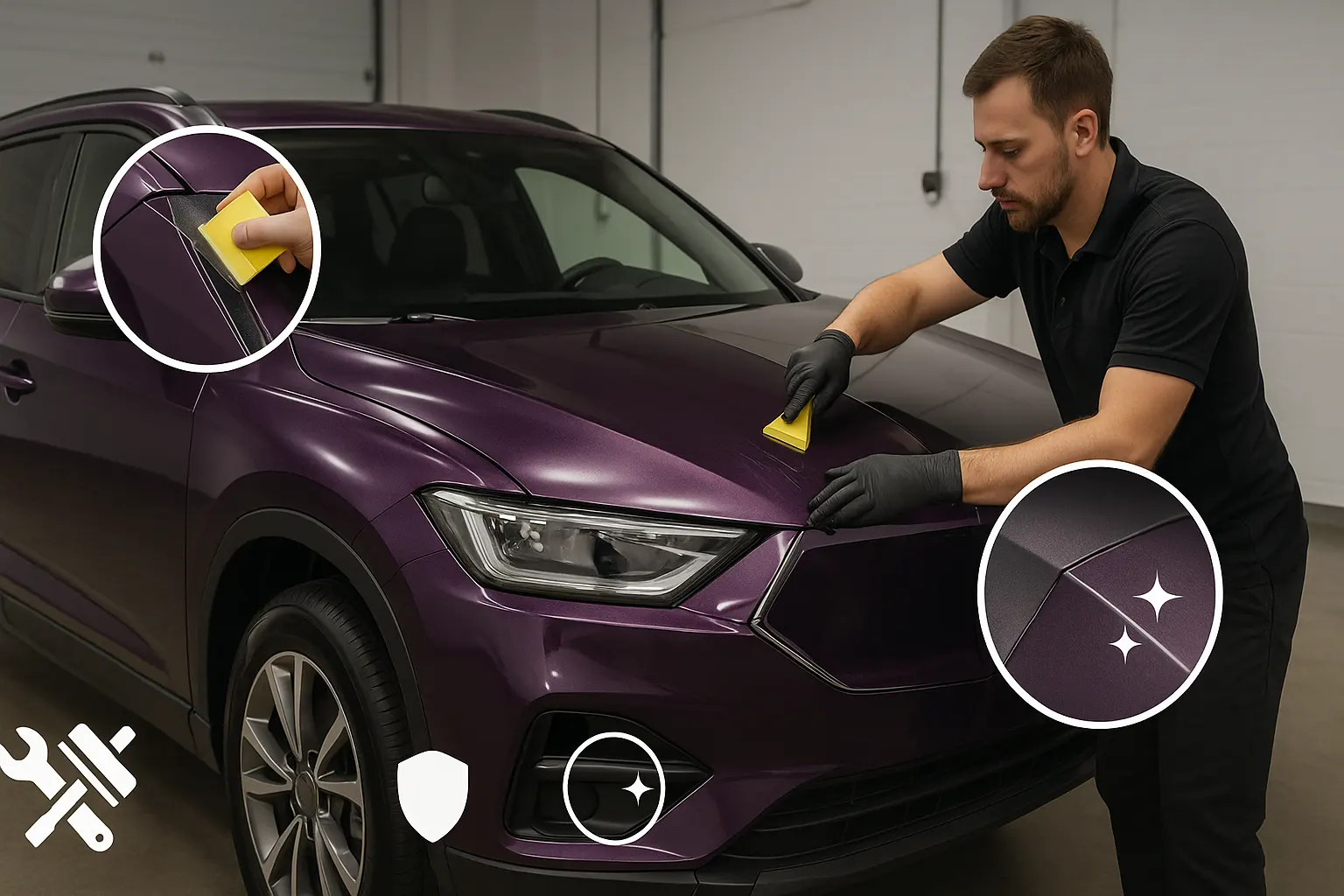 Kolorowa instalacja PPF