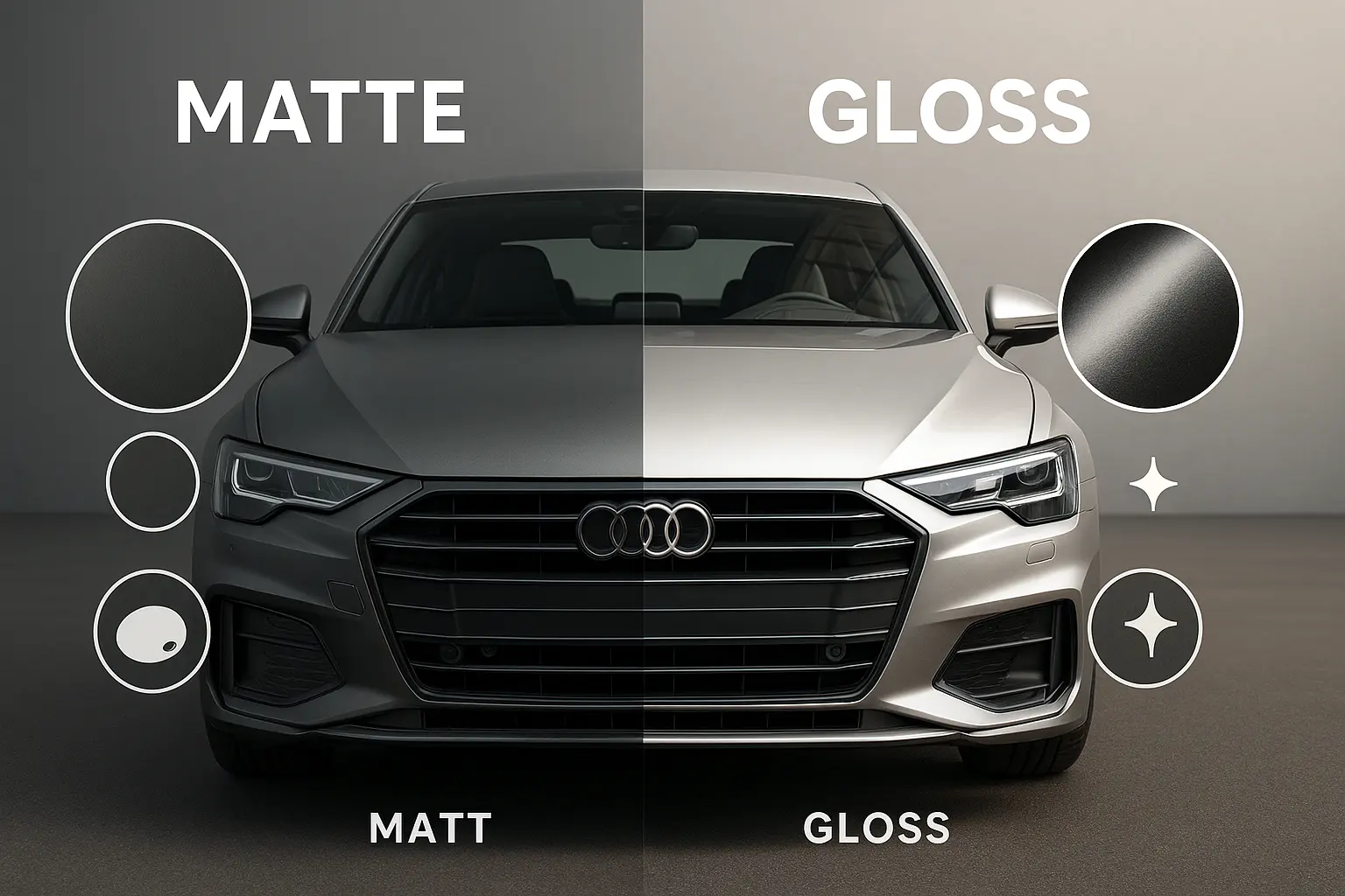 Matowe vs połyskujące TPU PPF