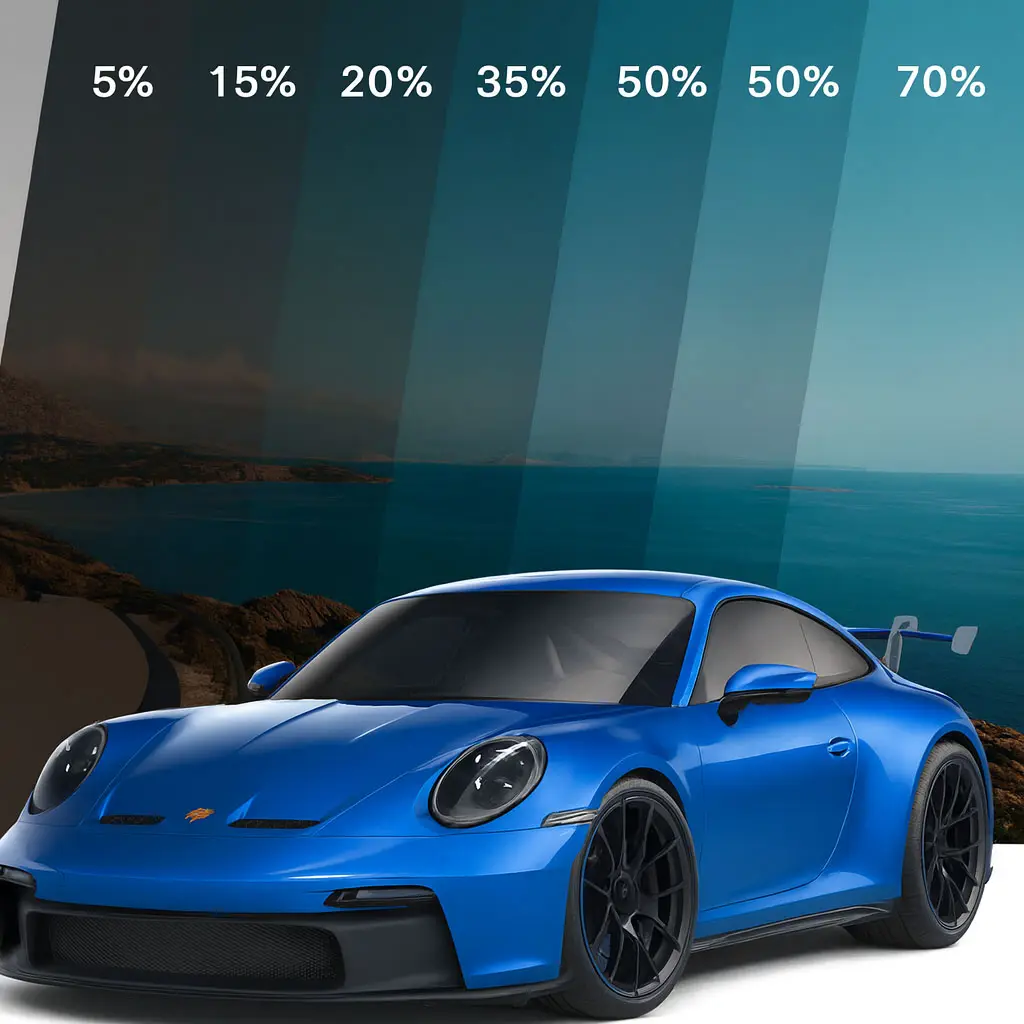 Przyciemniane szyby samochodowe