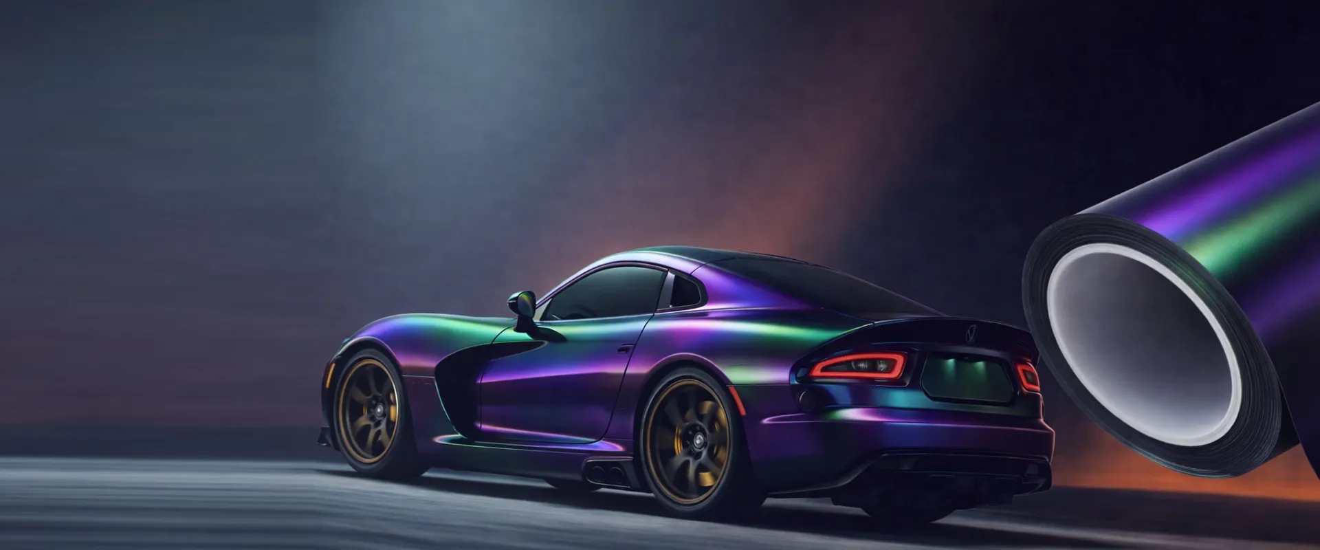 Purple Green Iridescent