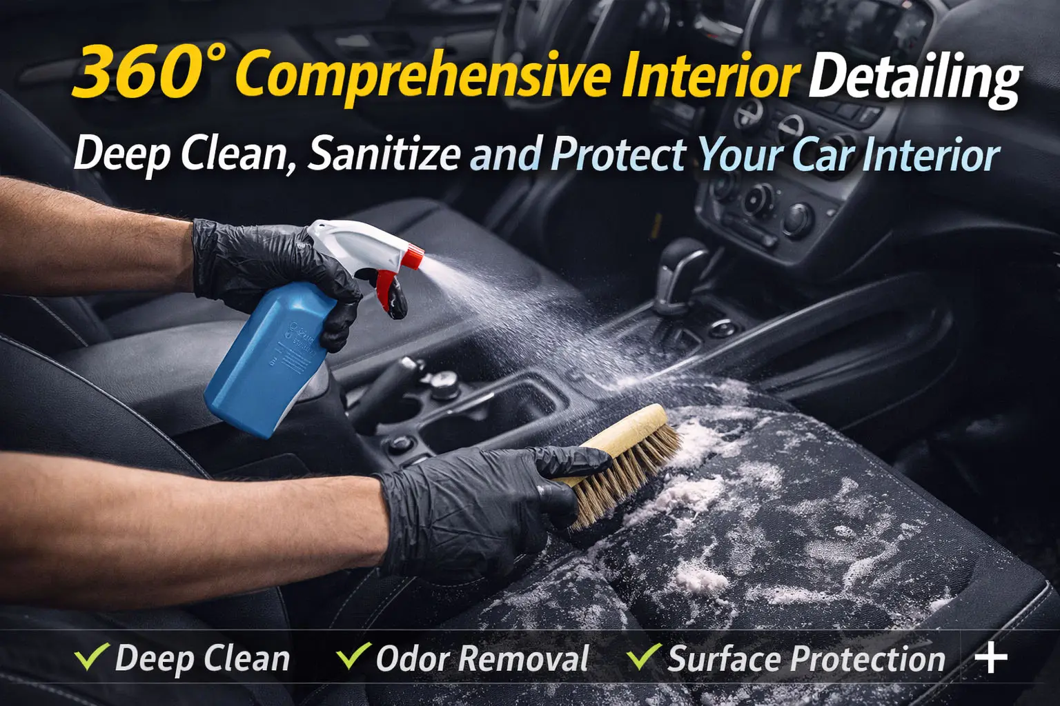 Ultimate Guide to 360° Comprehensive Interior Detailing — Deep Clean, Sanitize and Protect Your Car’s Cabin